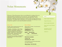 Tablet Screenshot of nolanmonuments.com